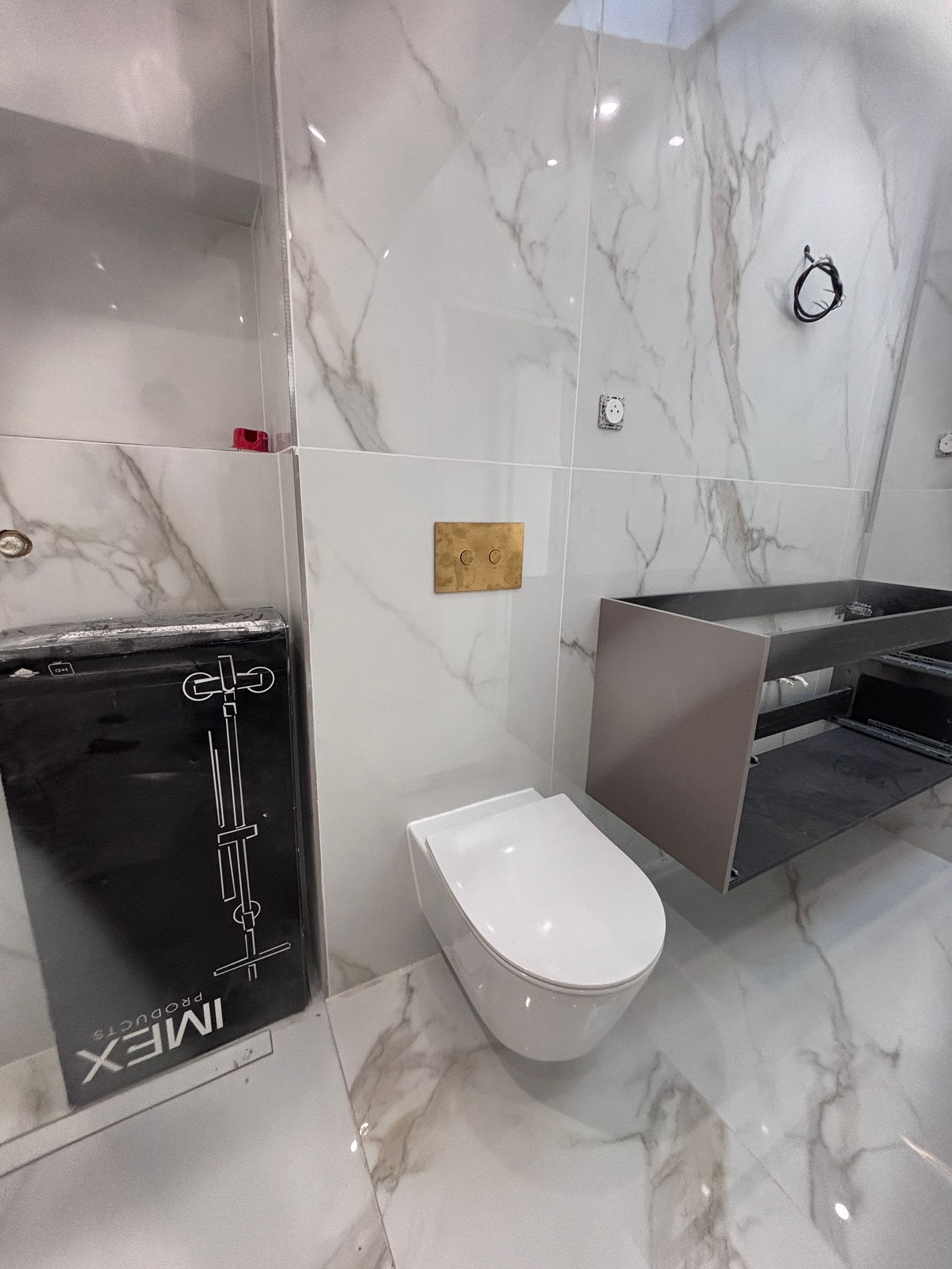 Salle d'eau complete marbre